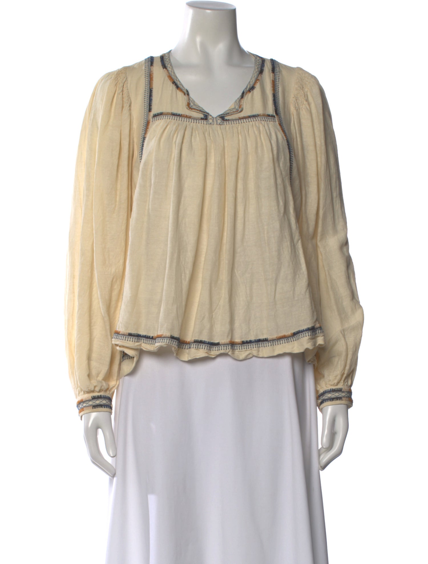 Silk V-Neck Blouse
