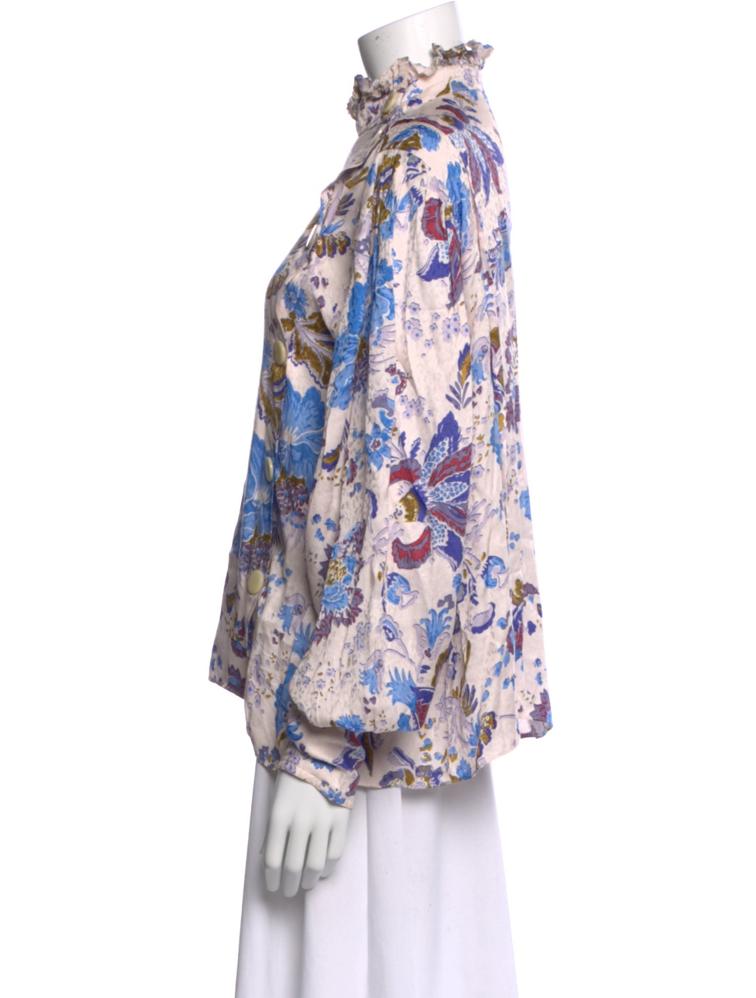 Isabel Marant Floral Print Long Sleeve Blouse