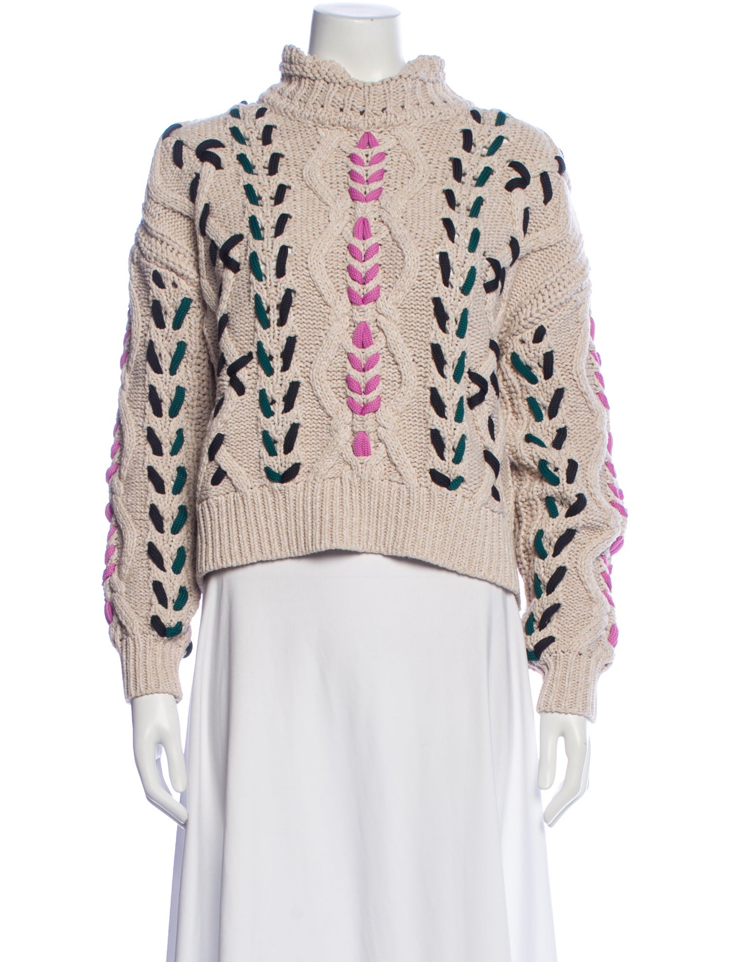 Isabel Marant Printed Mock Neck Sweater