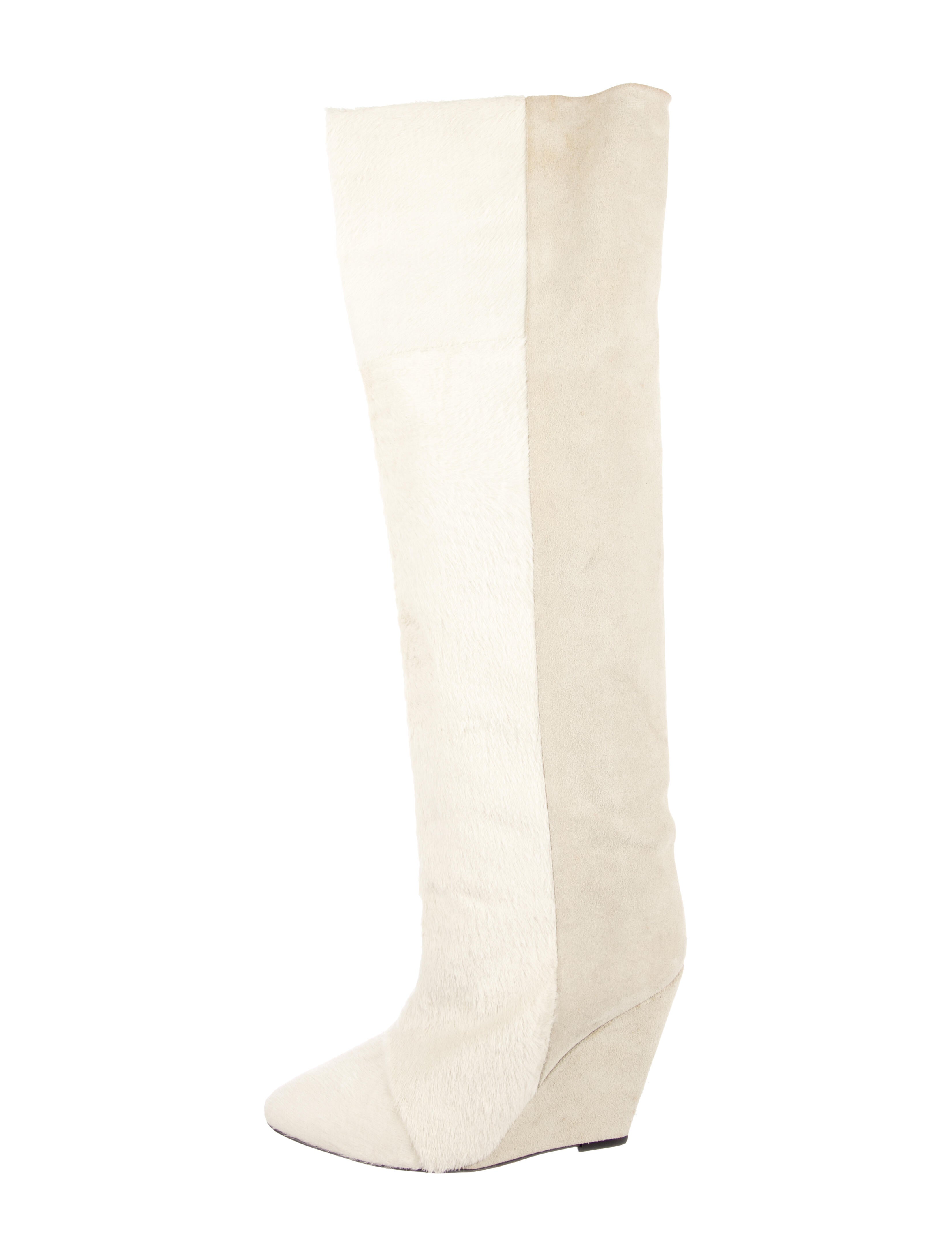 Isabel Marant Ponyhair Fur Trim Boots