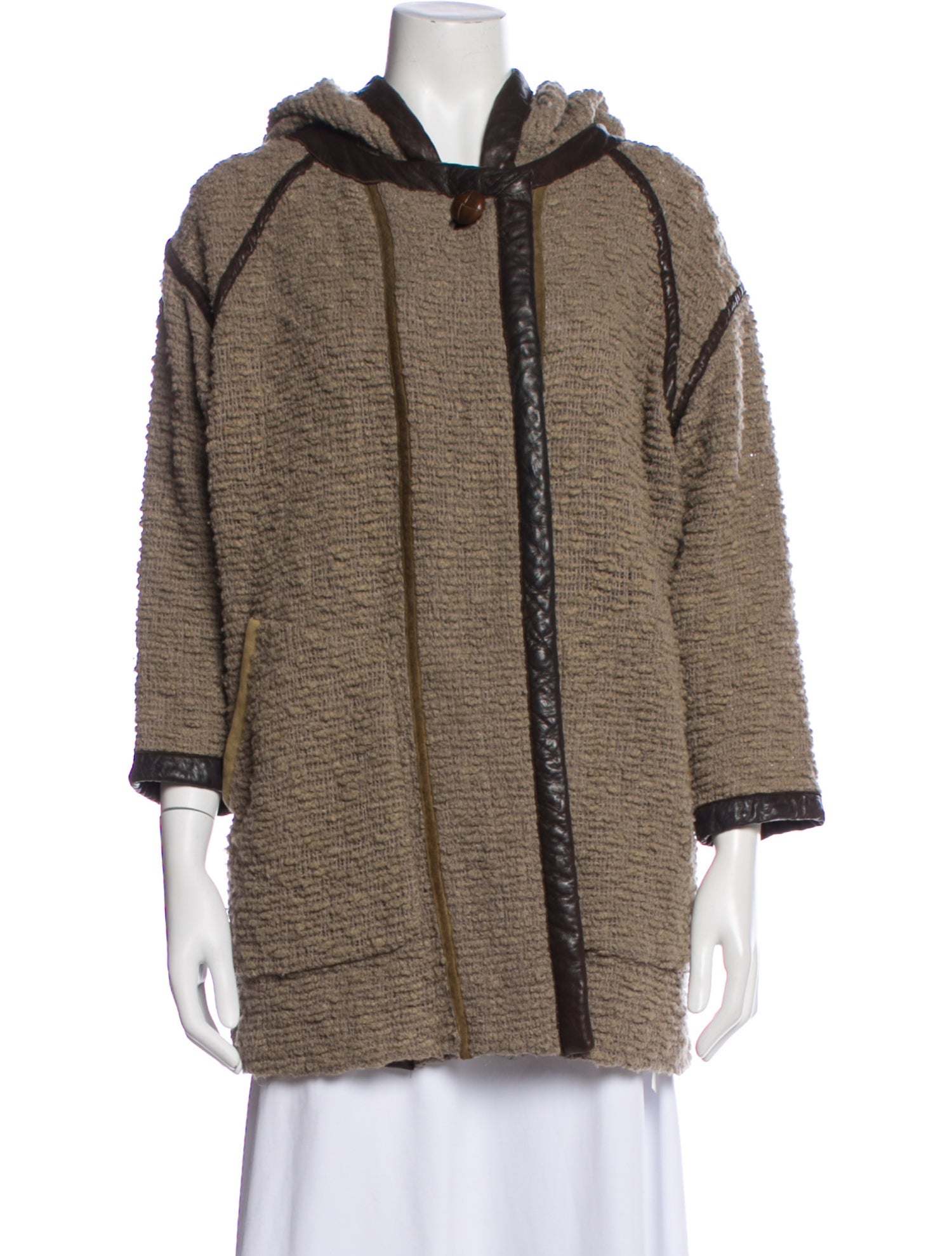 Isabel Marant Virgin Wool Faux Fur Jacket
