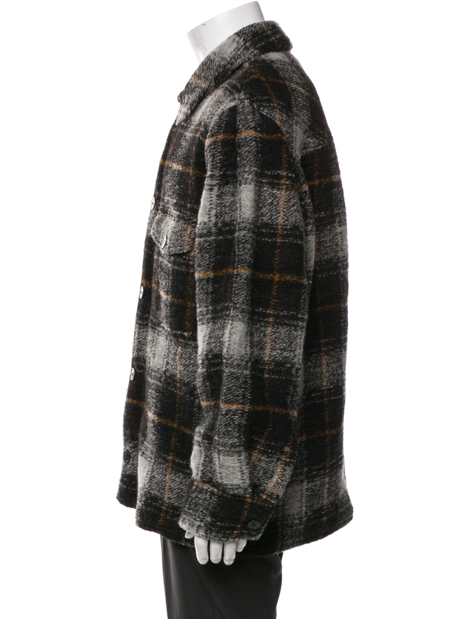 Isabel Marant Wool Plaid Print Jacket