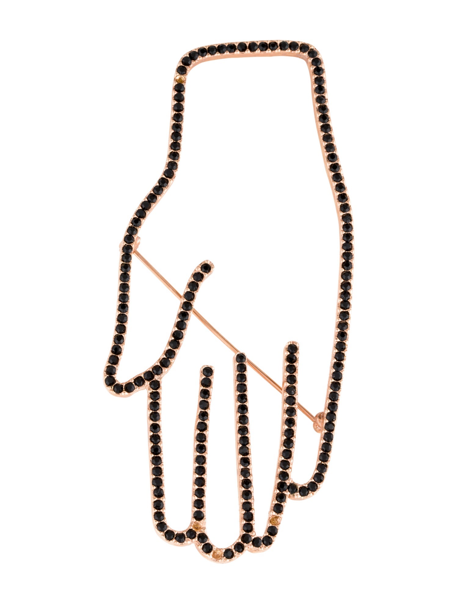 Isabel Marant Crystal Hand Brooch