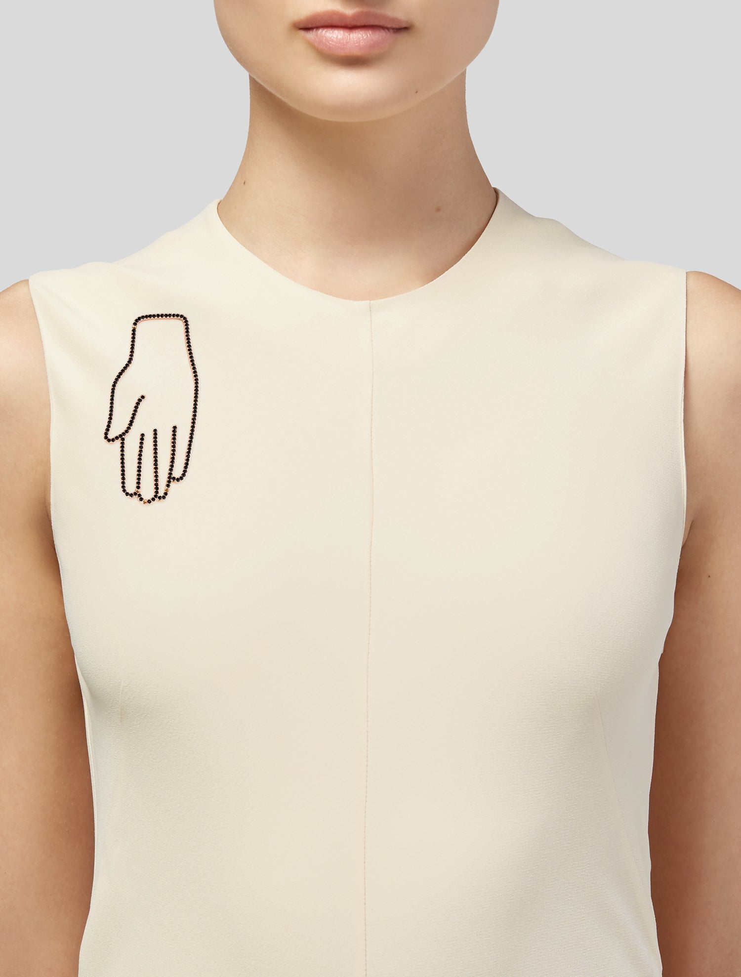 Isabel Marant Crystal Hand Brooch