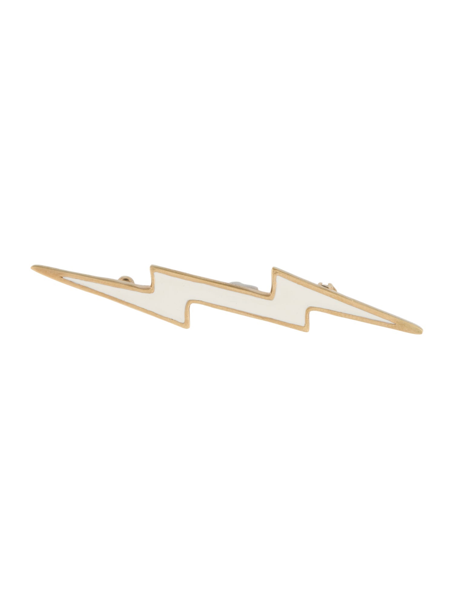 Isabel Marant Enamel Lightning Bolt Brooch Pin