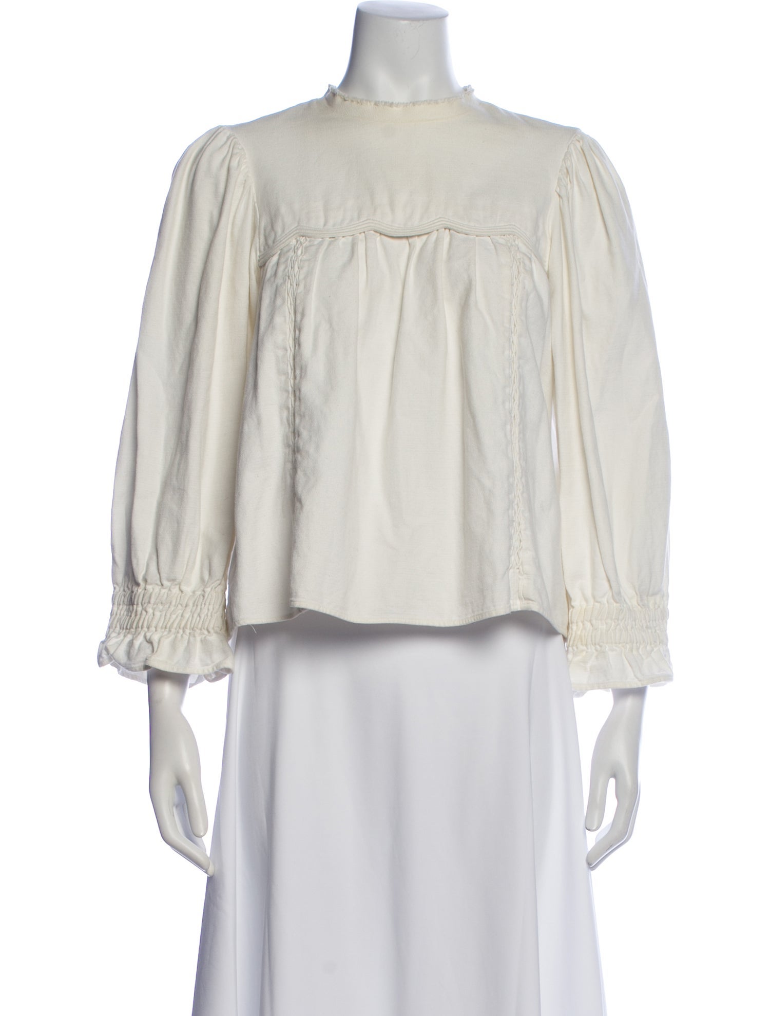 Isabel Marant Crew Neck Three-Quarter Sleeve Blouse