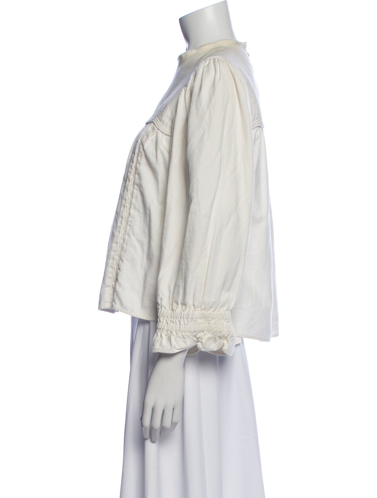 Isabel Marant Crew Neck Three-Quarter Sleeve Blouse