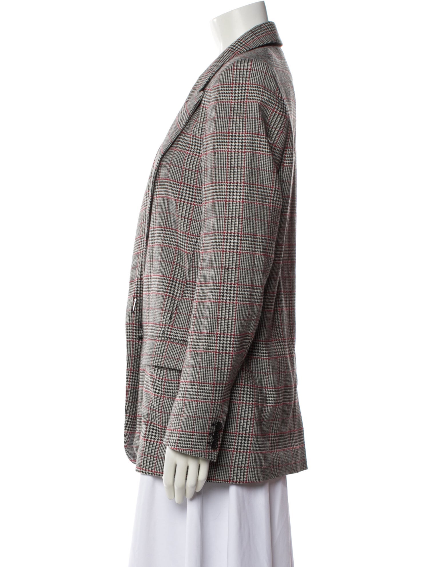 Isabel Marant Plaid Print Blazer