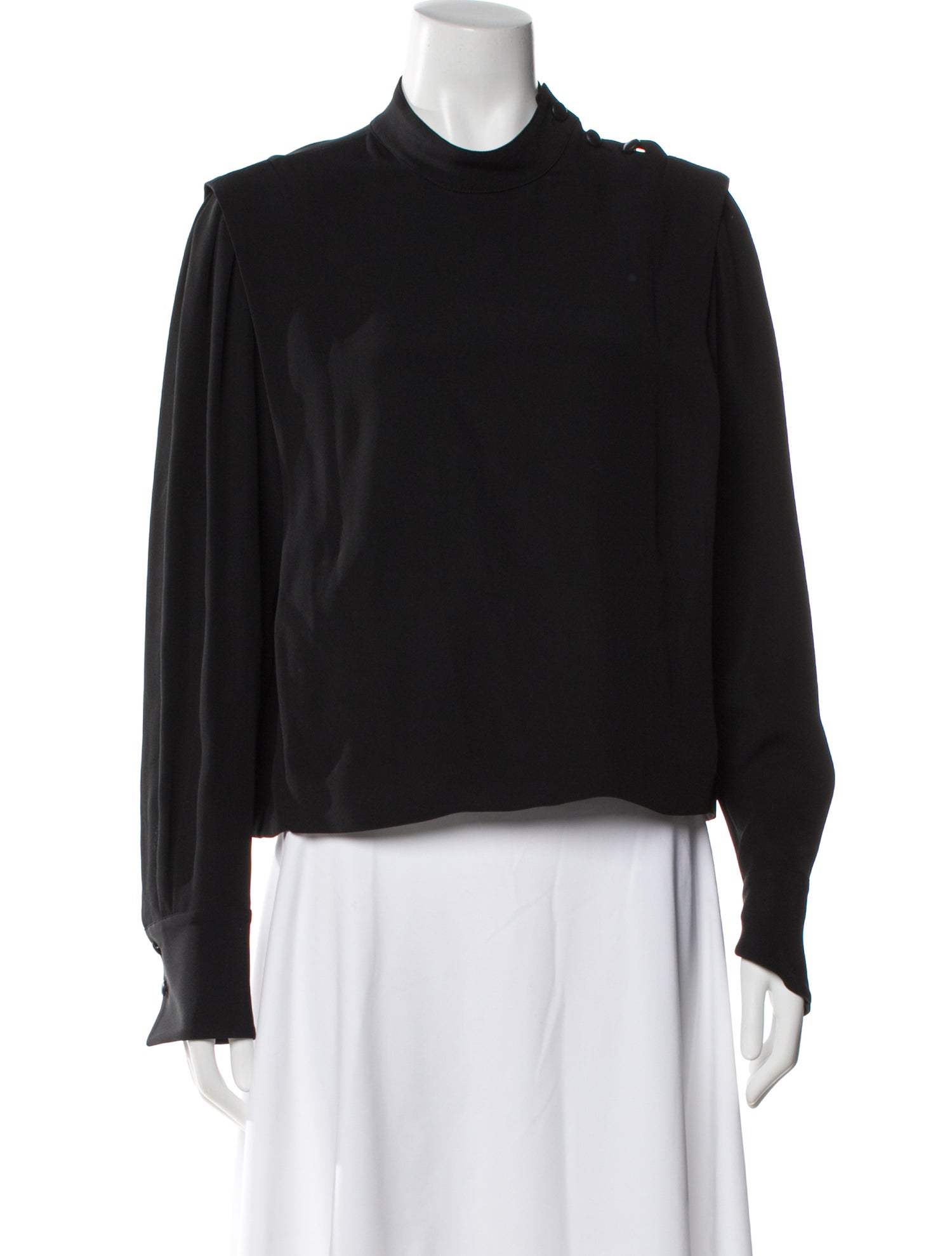 Isabel Marant Mock Neck Long Sleeve Top
