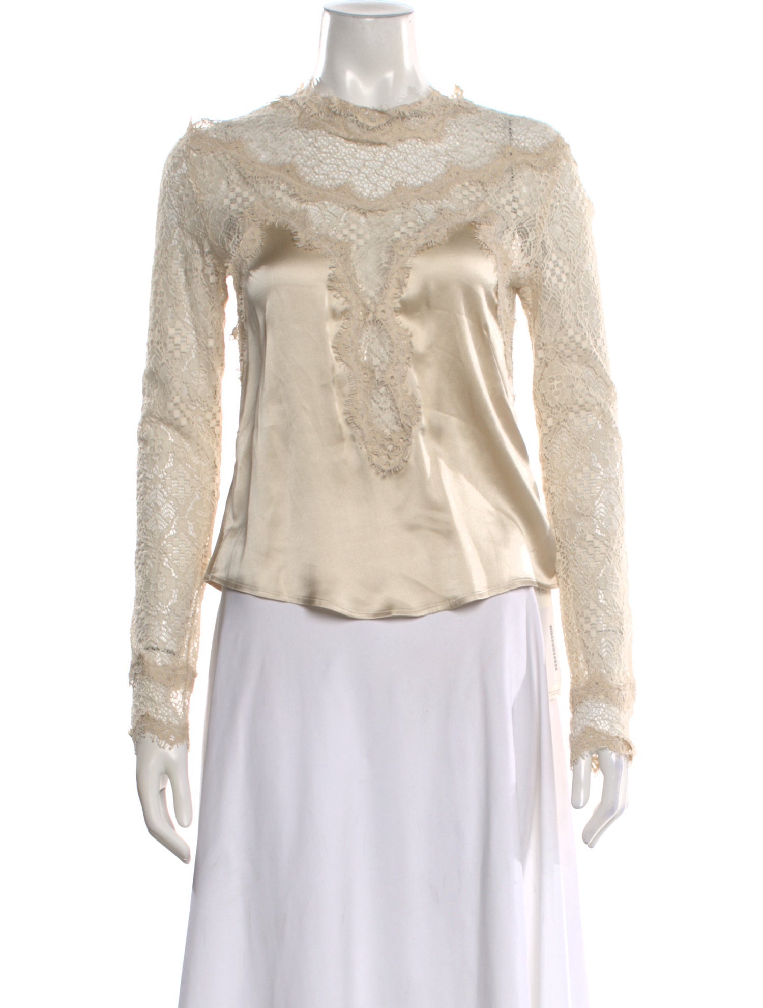 Isabel Marant Silk Lace Pattern Blouse