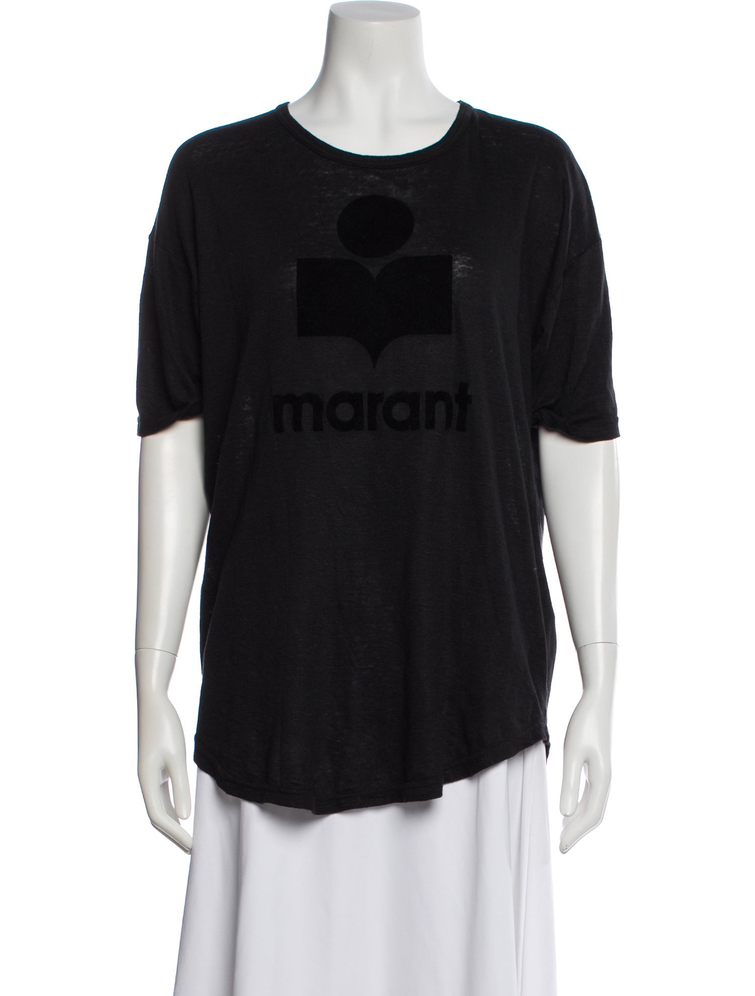 Isabel Marant Linen Crew Neck T-Shirt