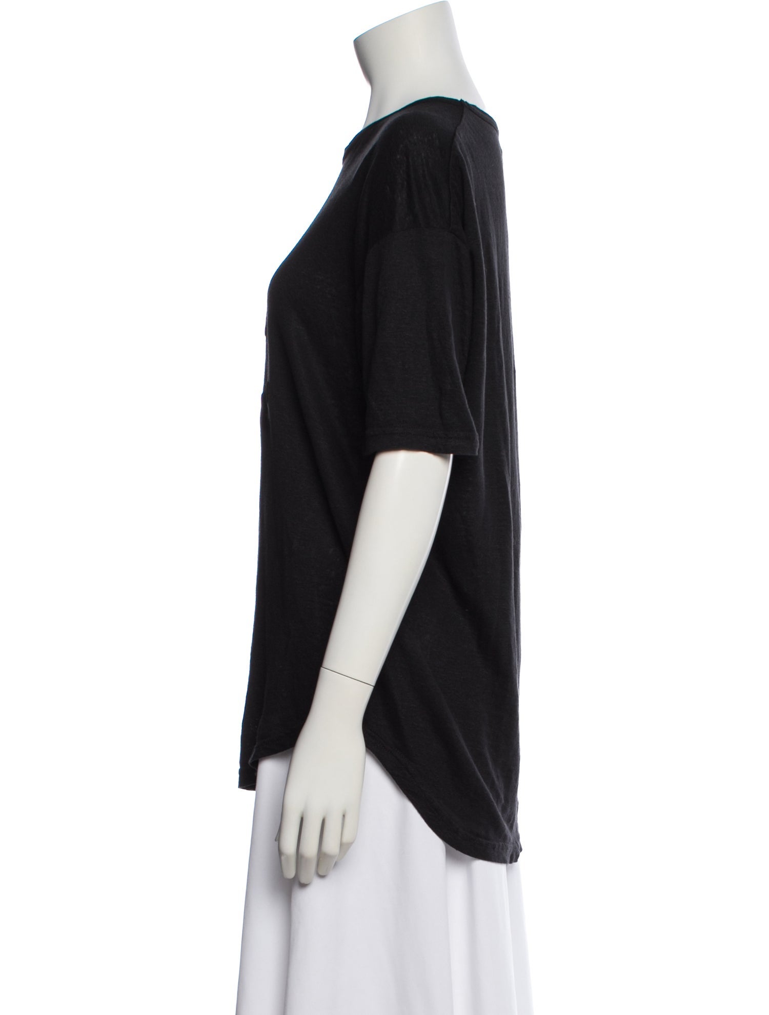 Isabel Marant Linen Crew Neck T-Shirt