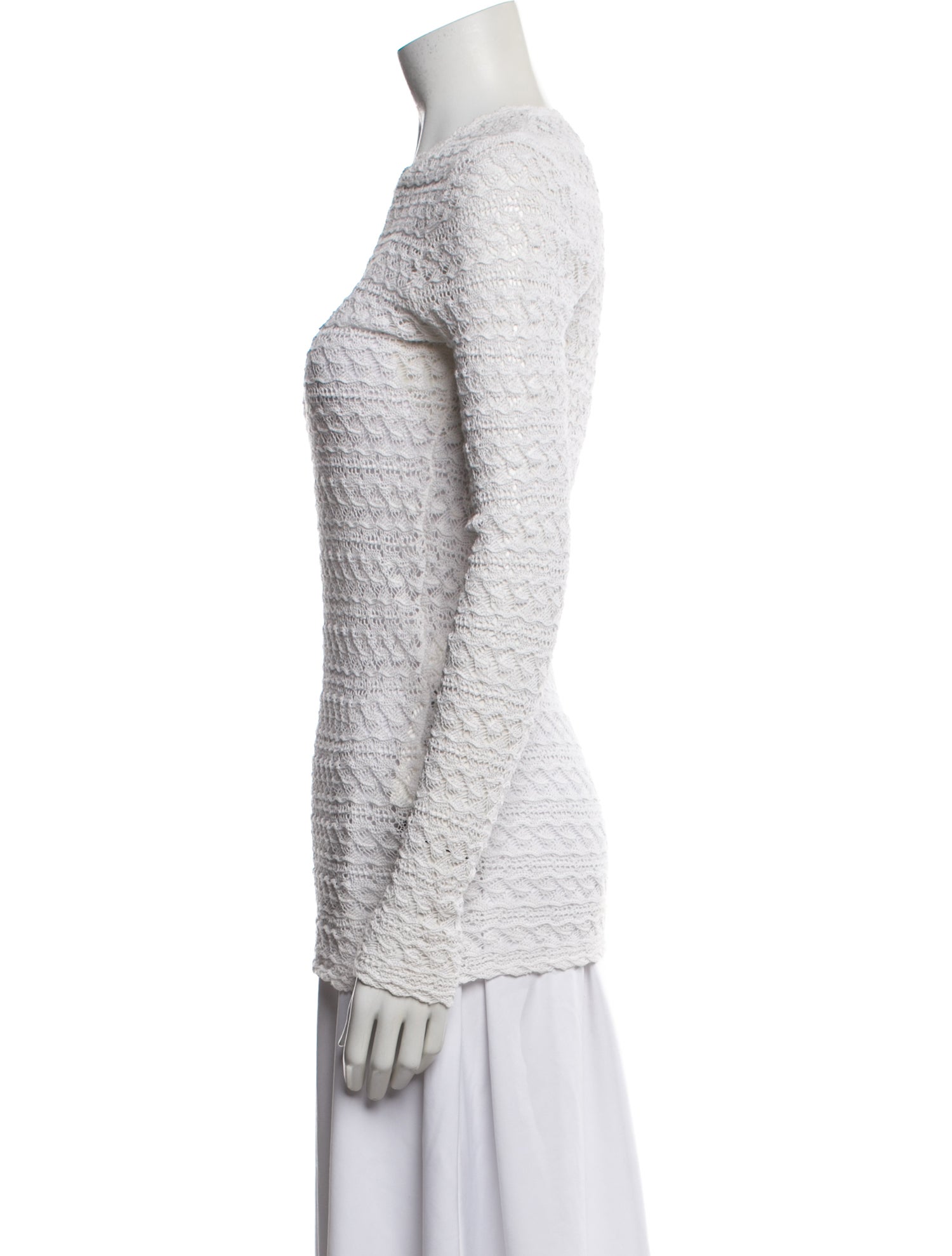 Isabel Marant Crew Neck Long Sleeve Top