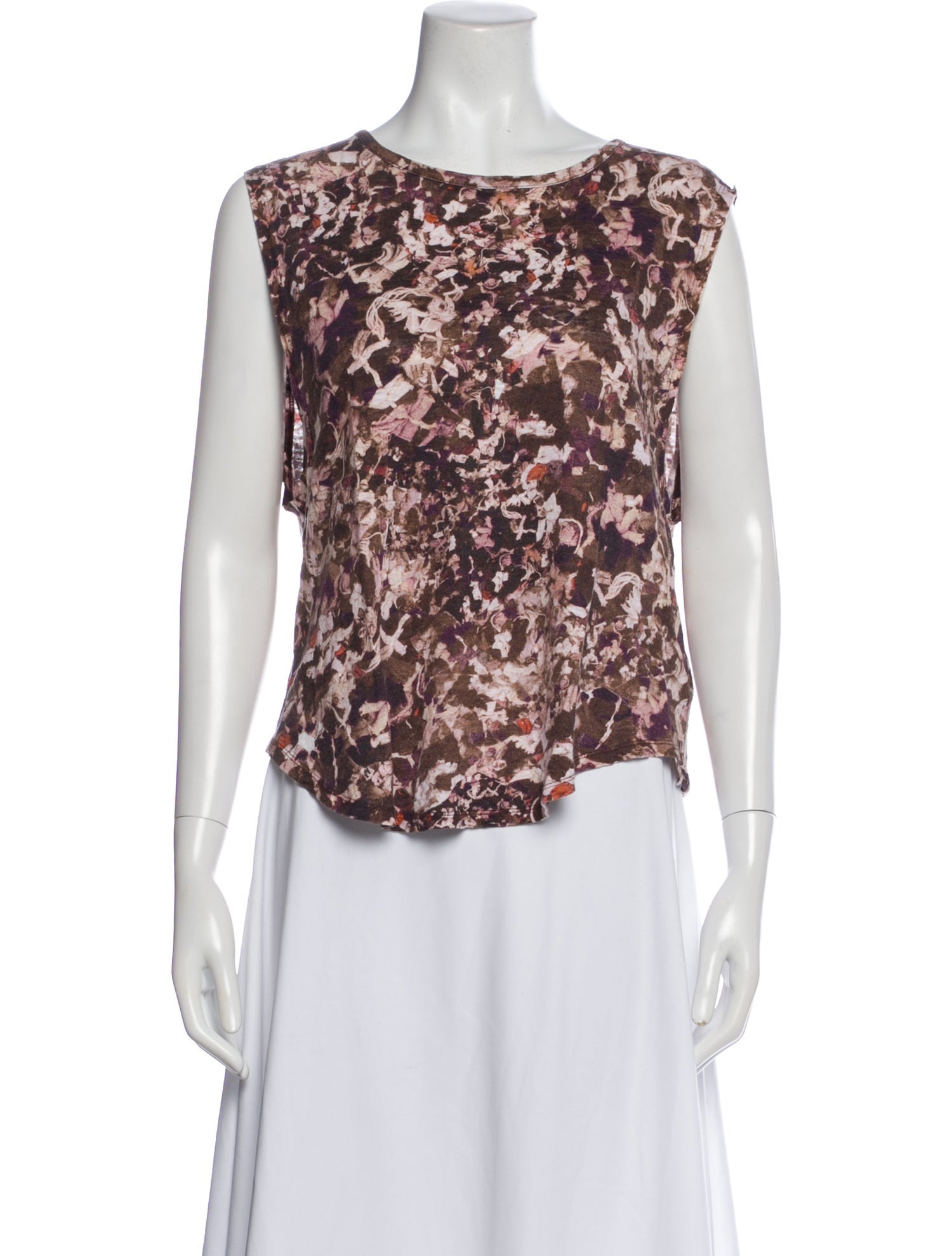 Isabel Marant Printed Crew Neck Top
