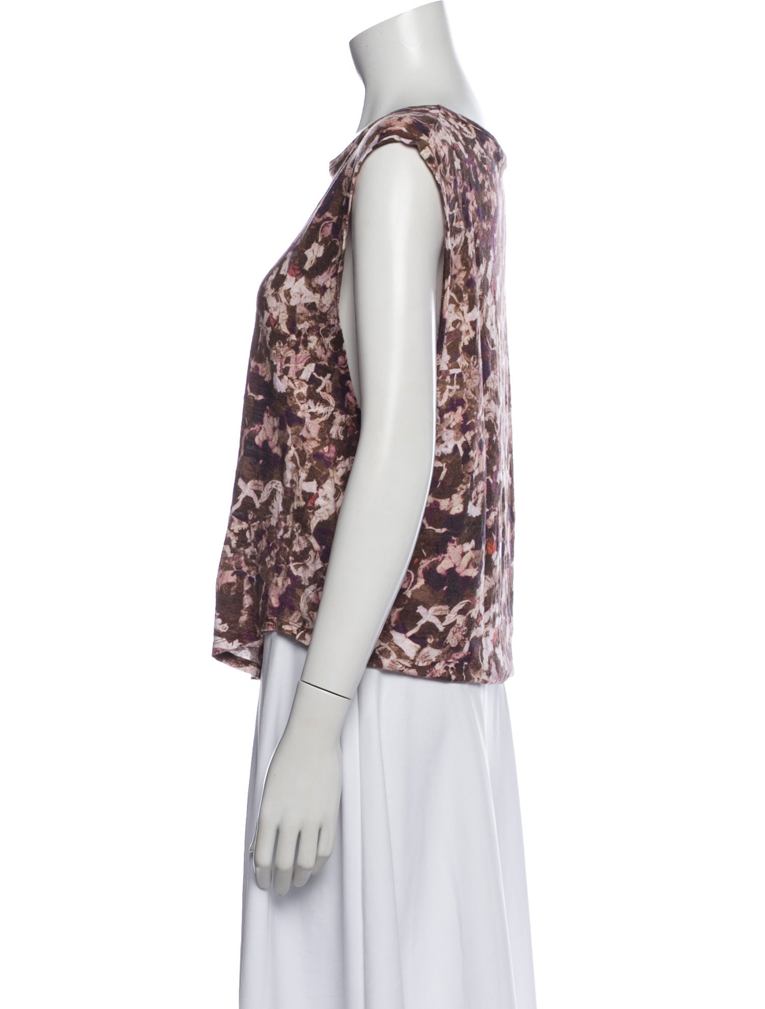 Isabel Marant Printed Crew Neck Top