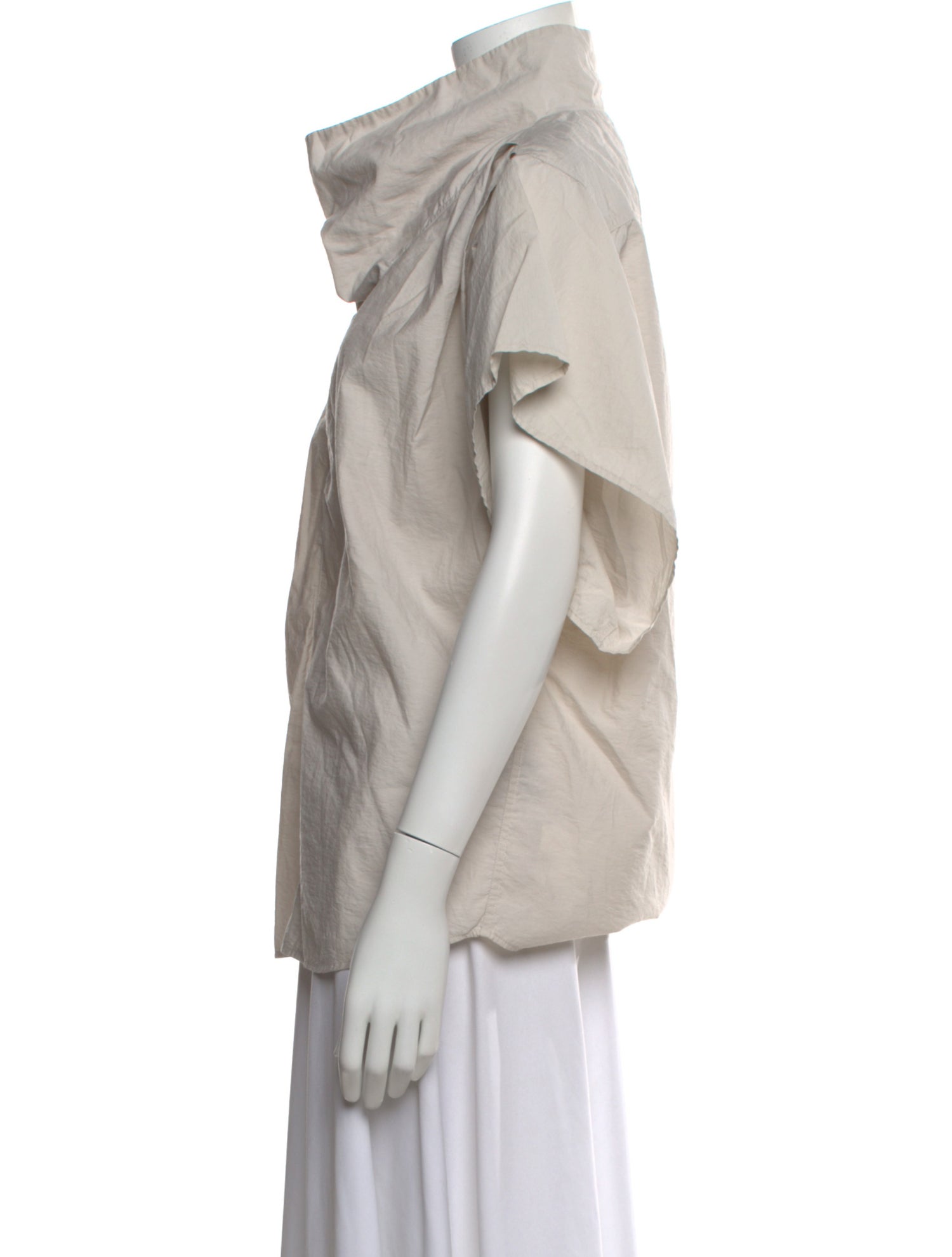 Isabel Marant Mock Neck Short Sleeve Top