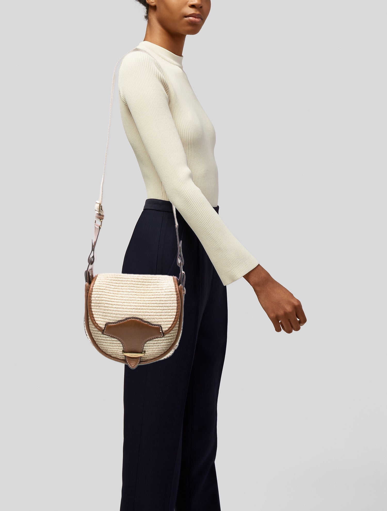 Isabel Marant Raffia Messenger Bag