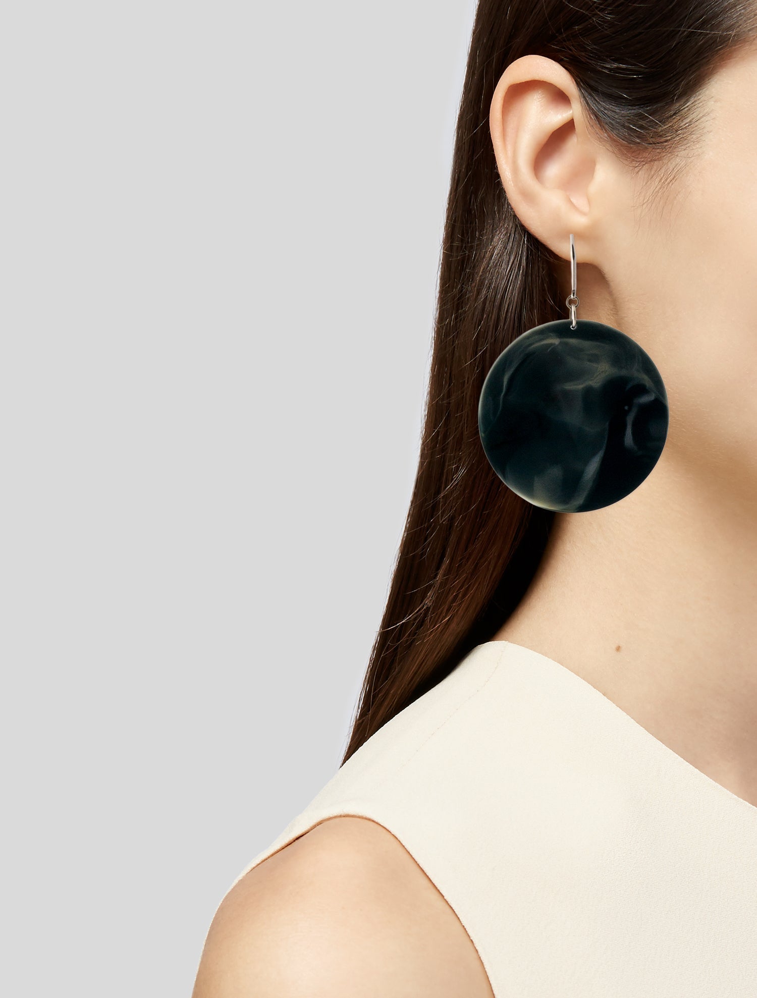 Isabel Marant Resin Big Circle Drop Earrings