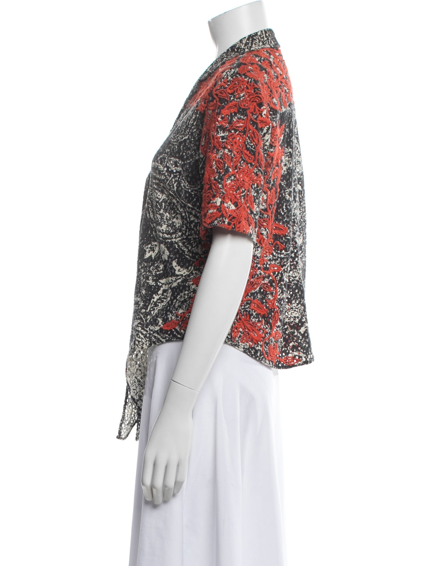 Isabel Marant Printed Short Sleeve Top
