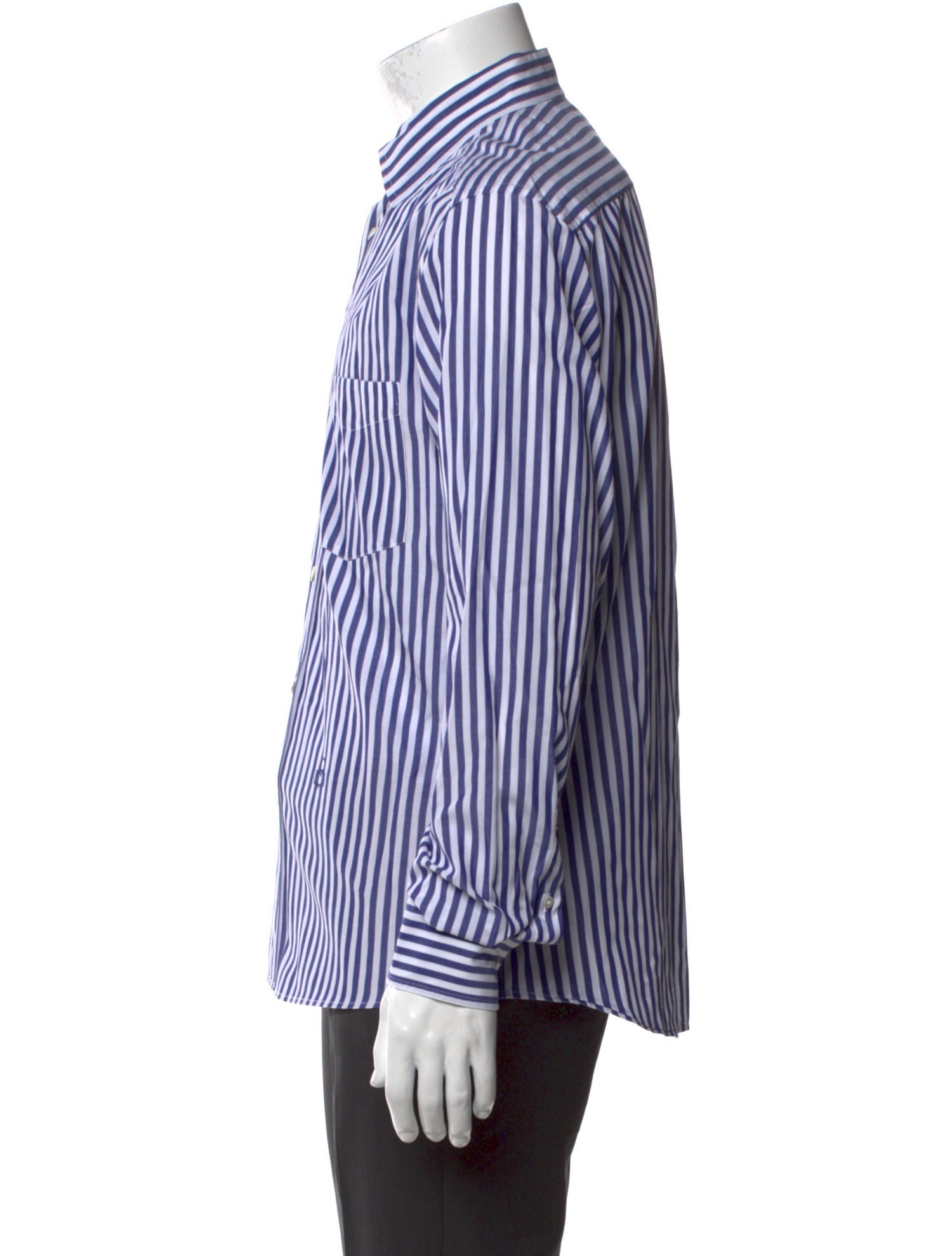 Isabel Marant Striped Long Sleeve Dress Shirt