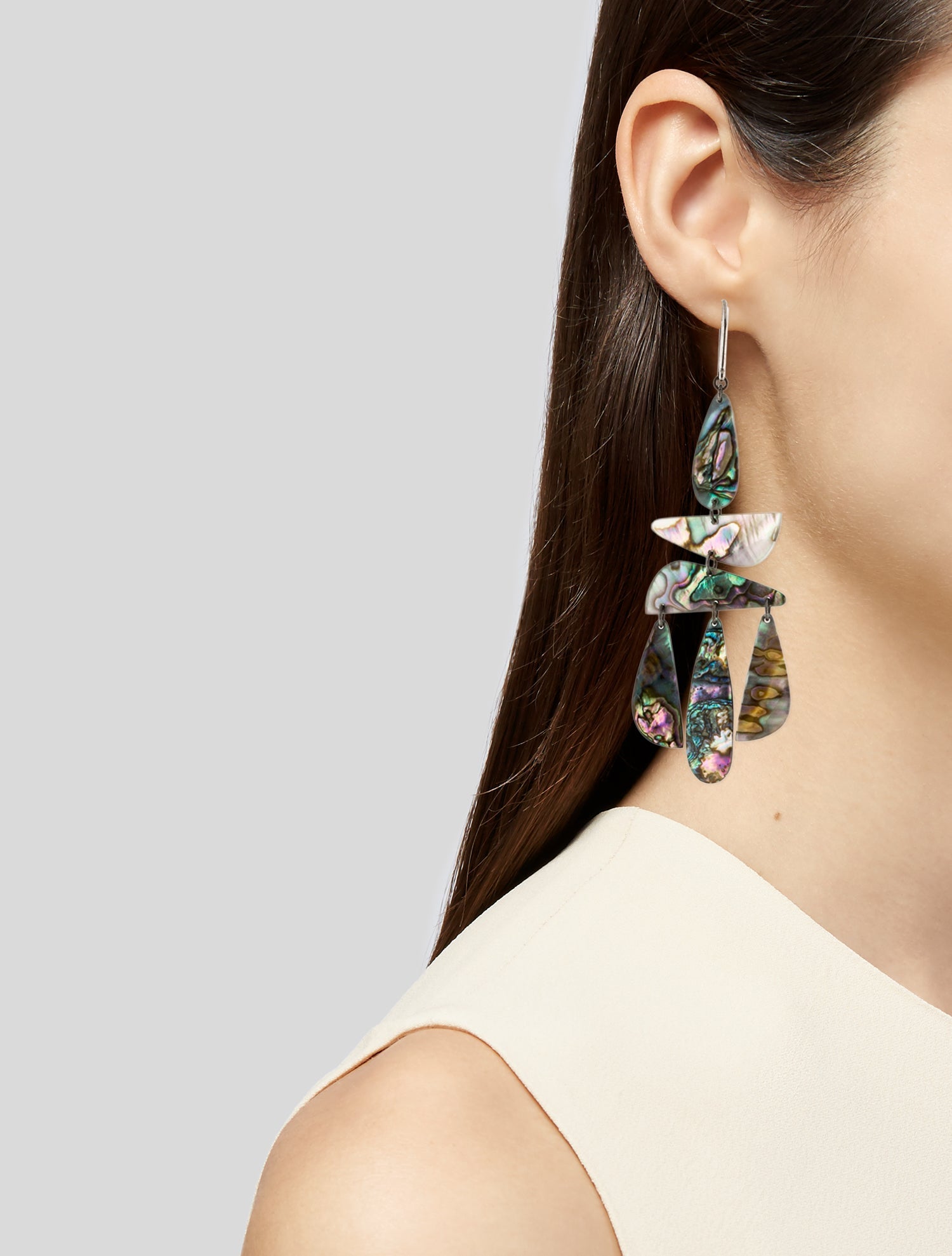 Isabel Marant Abalone Shell Boucle d'Oreill Drop Earrings