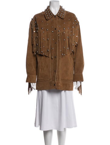 Pre-owned Isabel Marant Calf Leather Jacket In Brown
