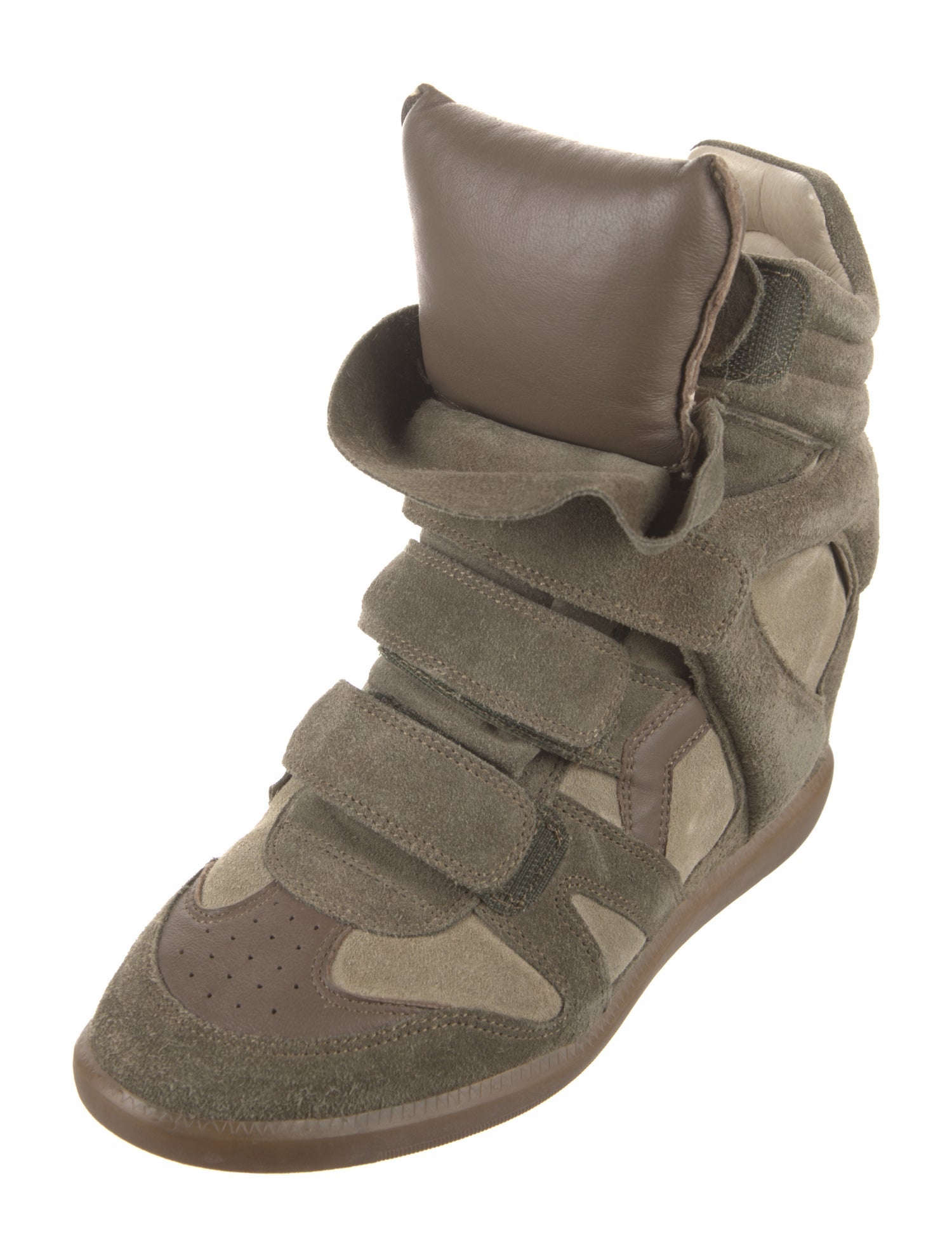 Isabel Marant Suede Wedge Sneakers