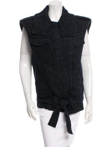 Isabel Marant Tie-Accented Oversize Vest