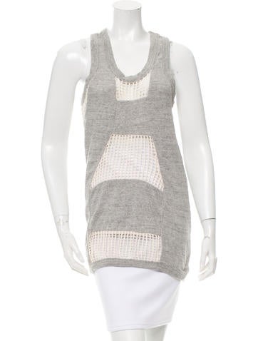 Isabel Marant Open Knit Sleeveless Top