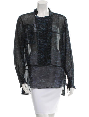 Isabel Marant Silk Abstract Print Blouse