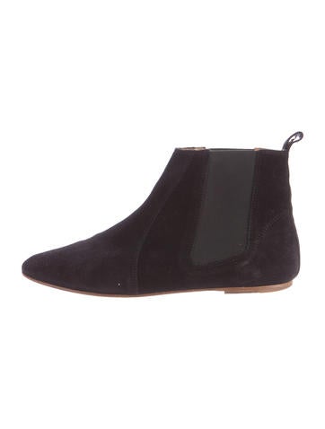 Isabel Marant Suede Round-Toe Ankle Boots