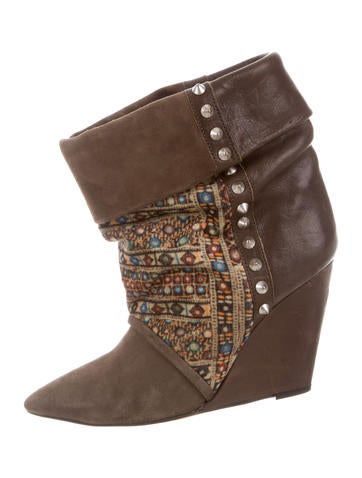 Isabel Marant Studded Wedge Boots
