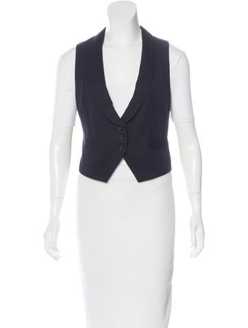 Isabel Marant Shawl Collar Button-Up Vest