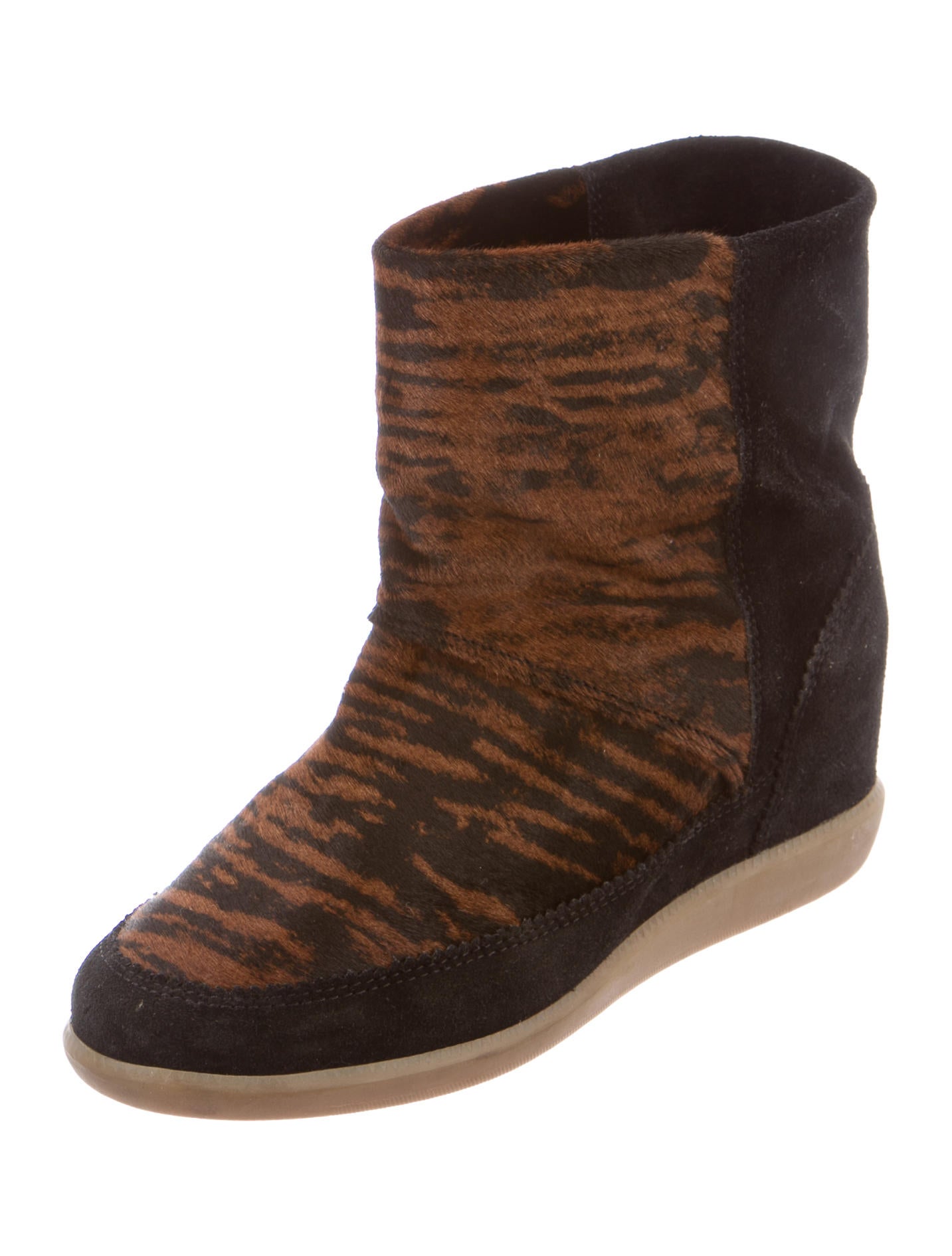 tiger print booties