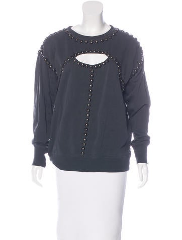 Isabel Marant Embellished Cutout Sweatshirt