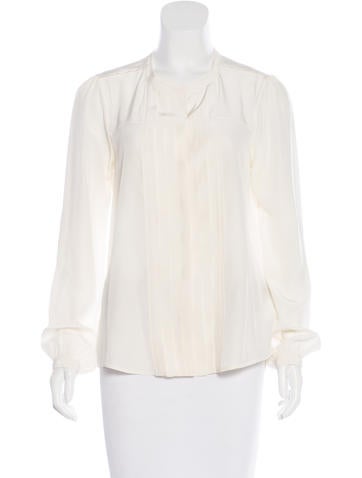 Isabel Marant Silk Pleated Blouse