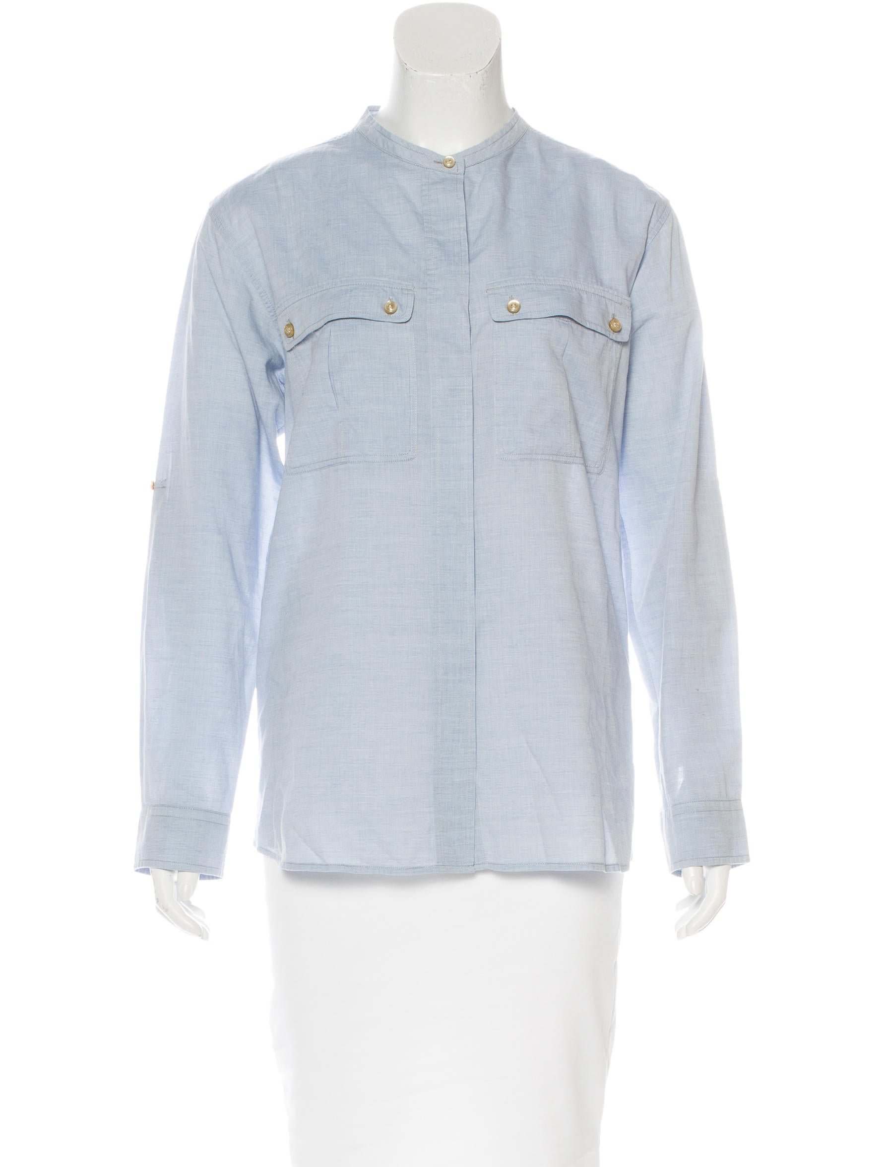 Isabel Marant Chambray Button-Up Top