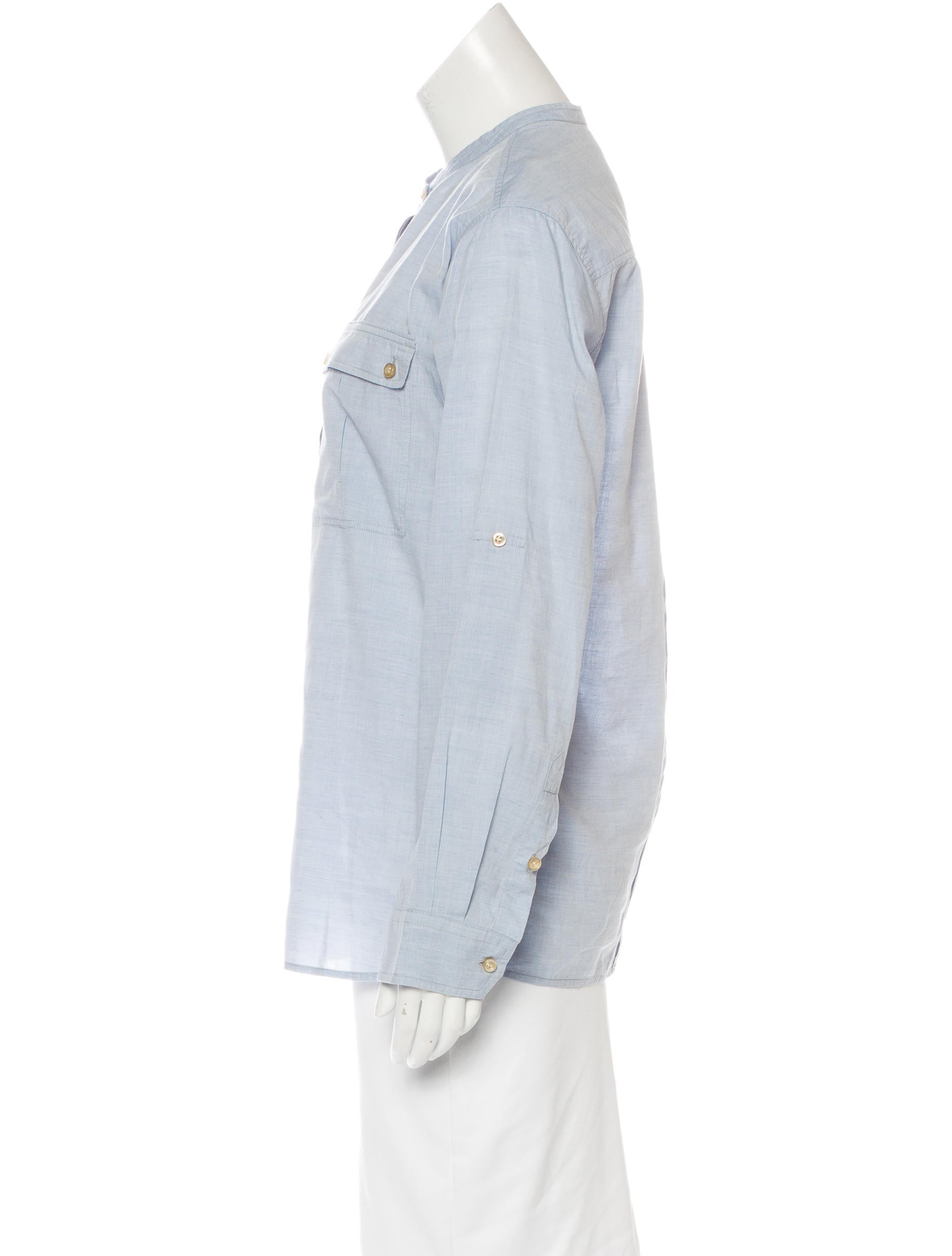 Isabel Marant Chambray Button-Up Top
