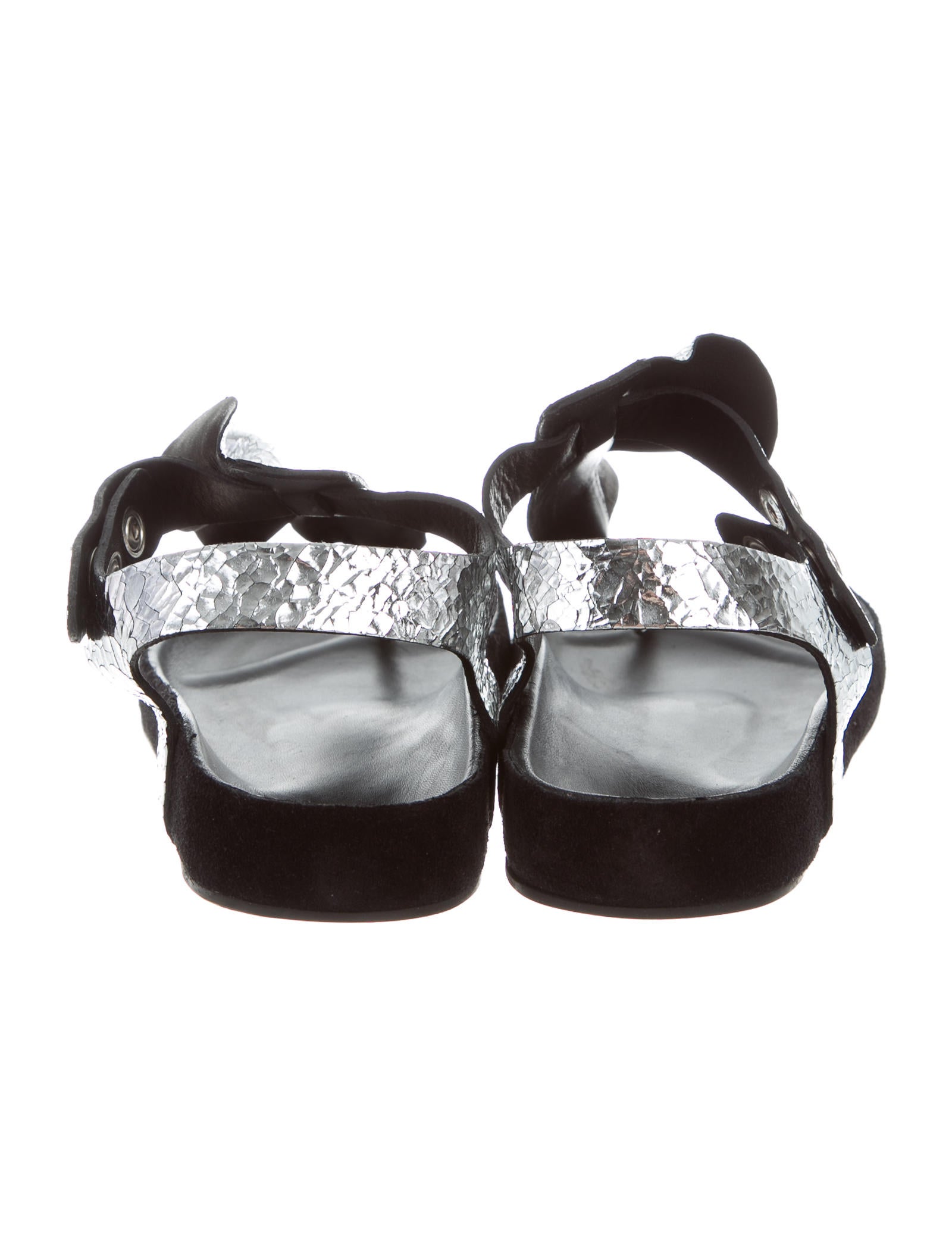Isabel Marant Metallic Thong Sandals w/ Tags - Shoes - ISA43296 | The RealReal