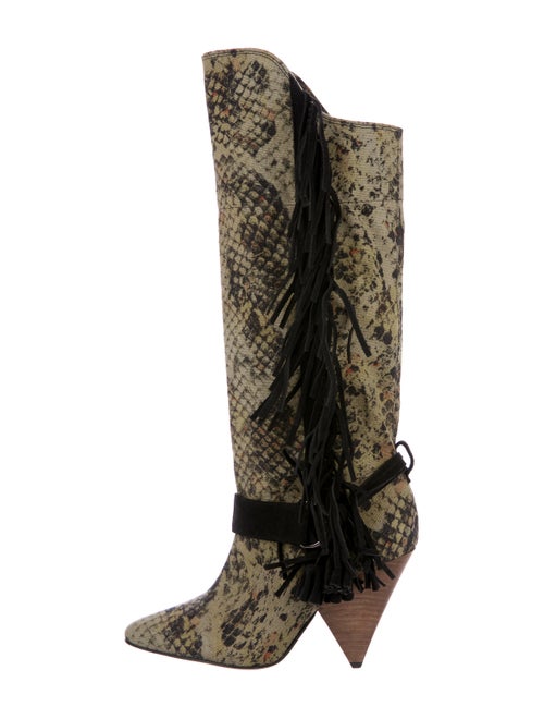 Isabel Marant Printed Fringe Boots