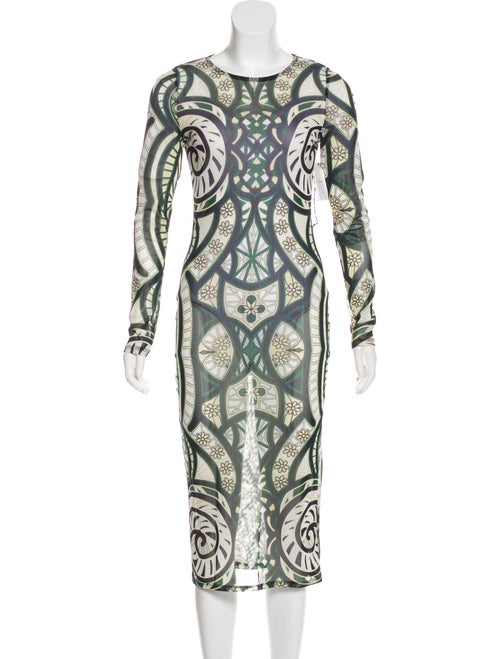 Isabel Marant Knit Midi Dress Green