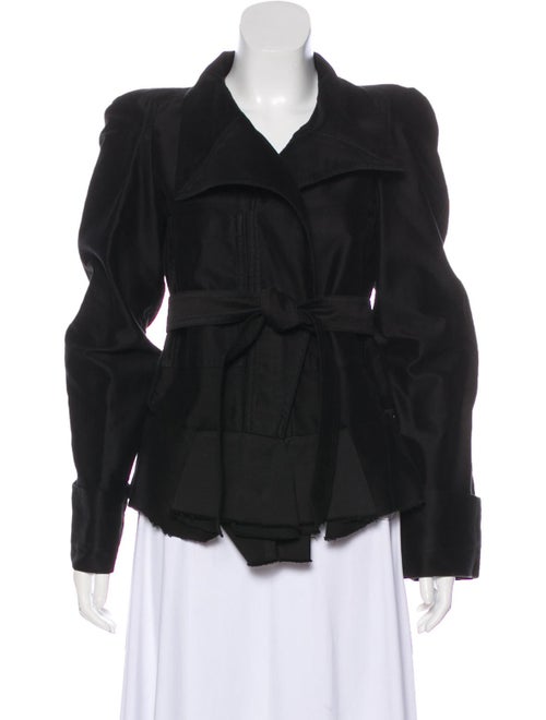Isabel Marant Ruffle Long Sleeve Jacket Black
