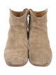 Isabel Marant Suede Round-Toe Ankle Boots