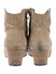 Isabel Marant Suede Round-Toe Ankle Boots