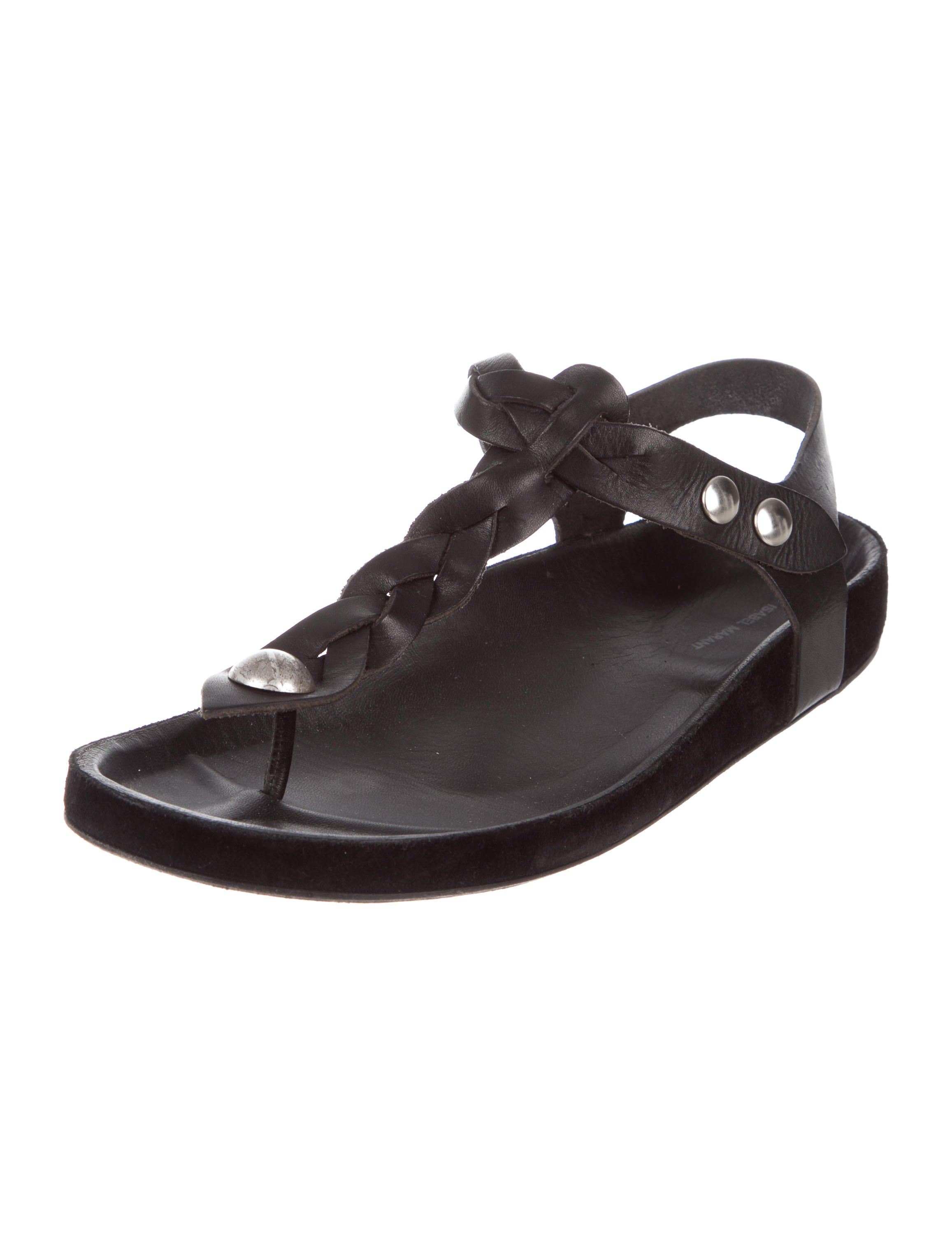 Isabel Marant Leather Thong Sandals - Shoes - ISA80898 | The RealReal