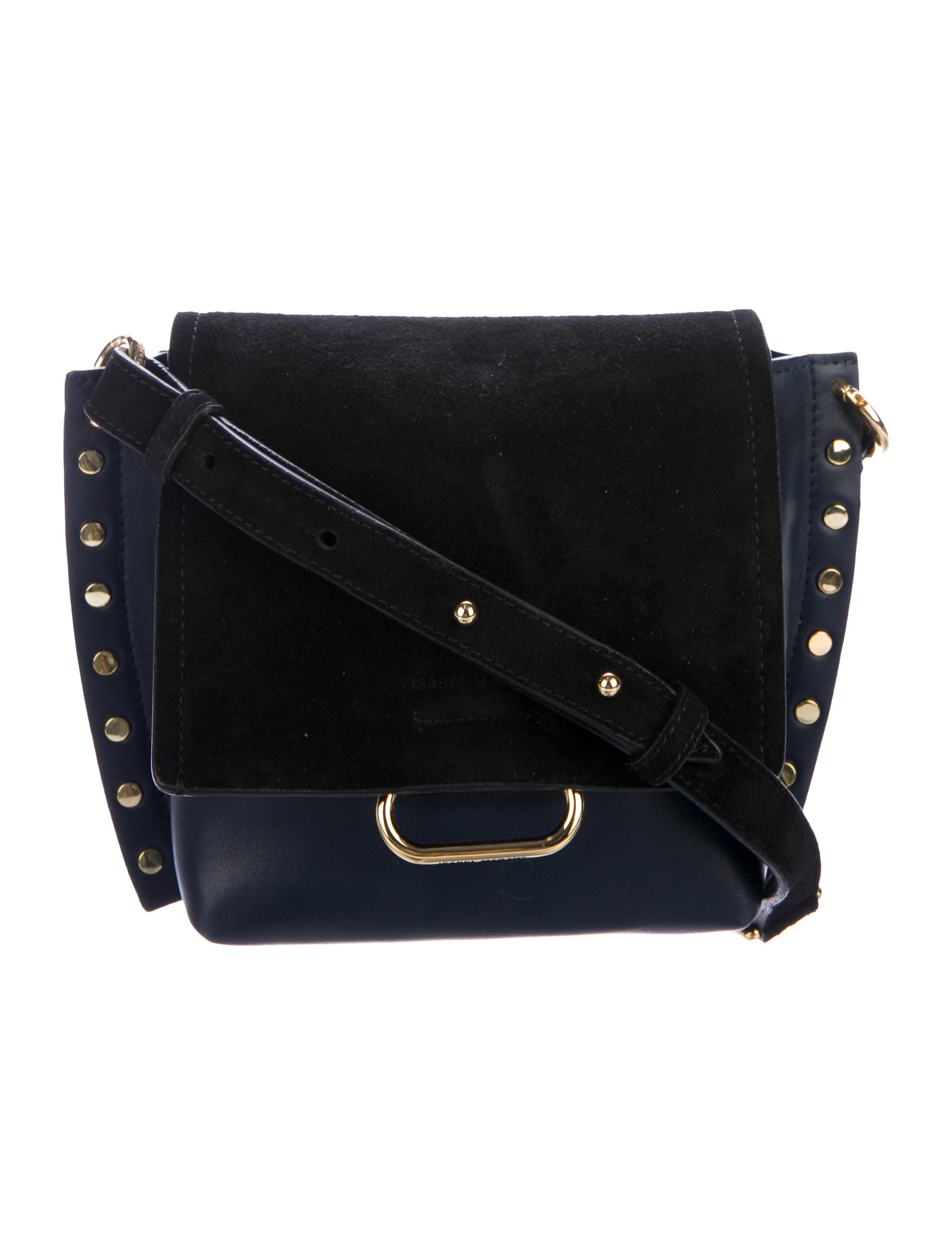 Isabel Marant Leather Studded Crossbody Bag Handbags ISA85321 The
