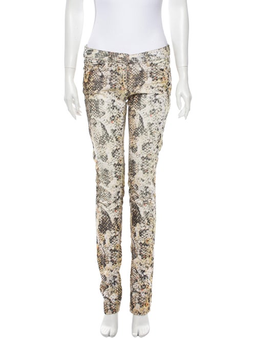 Isabel Marant Animal Print Straight Leg Pants