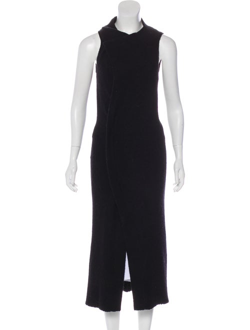 Isabel Marant Sleeveless Virgin Wool Cardigan Blac