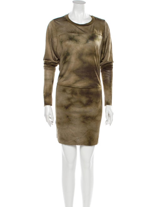 Isabel Marant Silk Mini Dress Green
