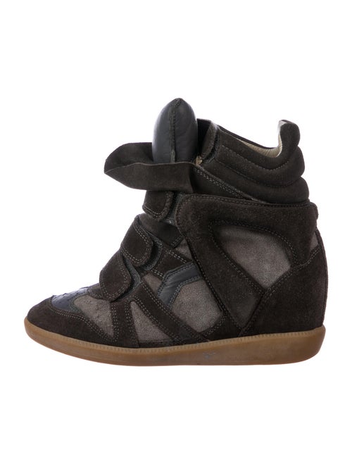 Isabel Marant Beckett Wedge Wedge Sneakers Grey